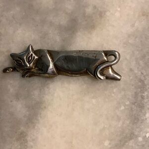 925 Sterling Cat Pin